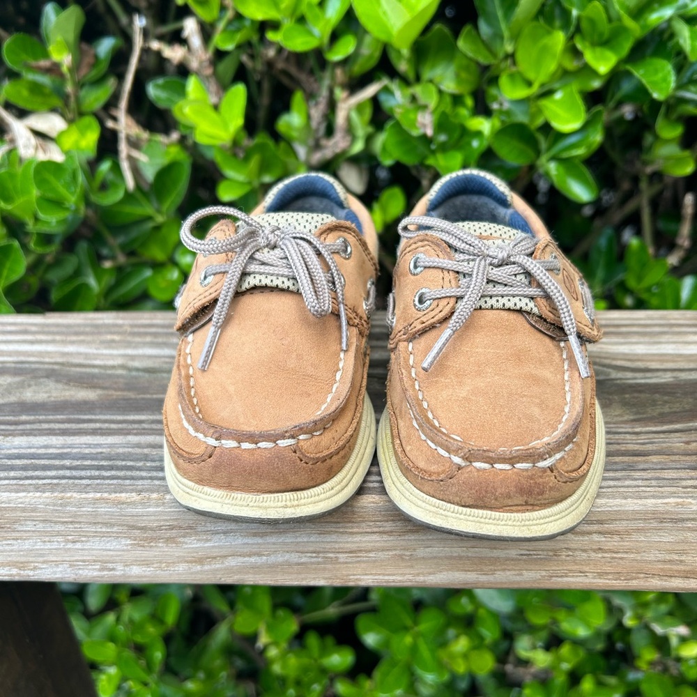 Sperry toddler’s Lanyard Top Sider boat shoes, Sz 8M